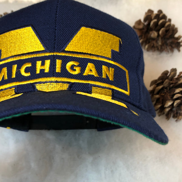 Vintage NCAA Michigan Wolverines Signatures Monster Wool Snapback Hat