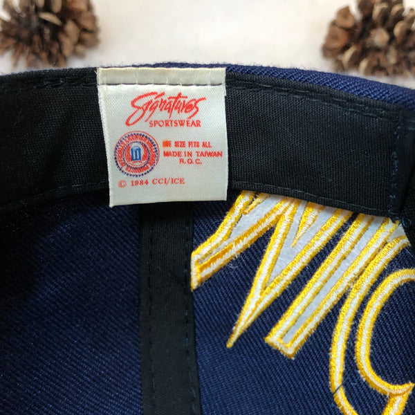 Vintage NCAA Michigan Wolverines Signatures Monster Wool Snapback Hat