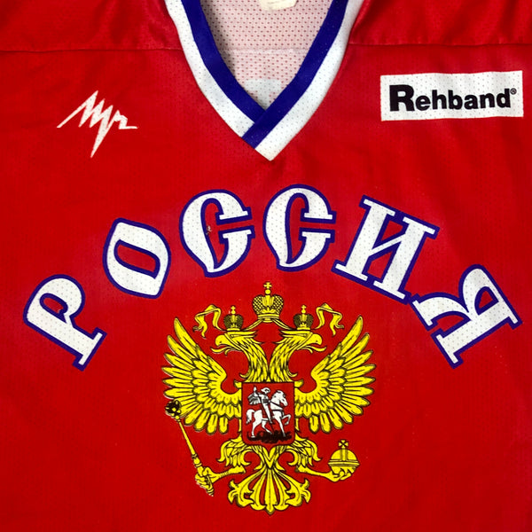 Vintage Russia Hockey Olympics Jersey Alexei Zhitnik (Size 52)