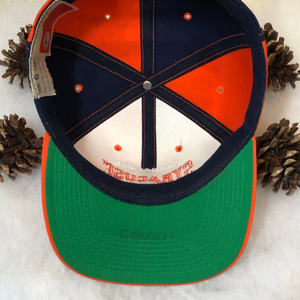 Vintage NCAA Syracuse Orangemen The G Cap Pinwheel Twill Snapback Hat