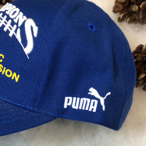 Vintage Deadstock NWOT 1999 NFL St. Louis Rams NFC Western Division Champions PUMA Wool Strapback Hat