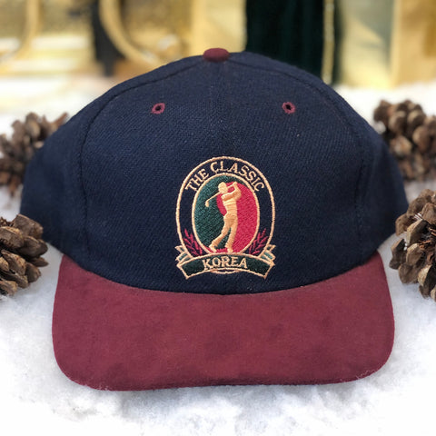 Vintage Deadstock NWOT The Classic Korea Sung Nam Golf Club Wool Snapback Hat