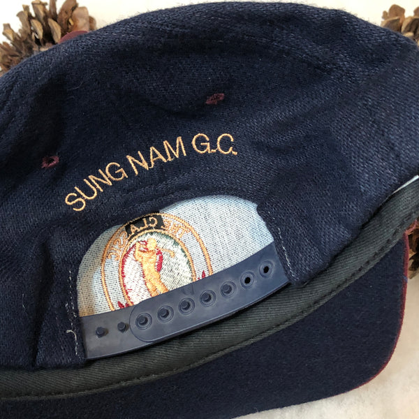 Vintage Deadstock NWOT The Classic Korea Sung Nam Golf Club Wool Snapback Hat