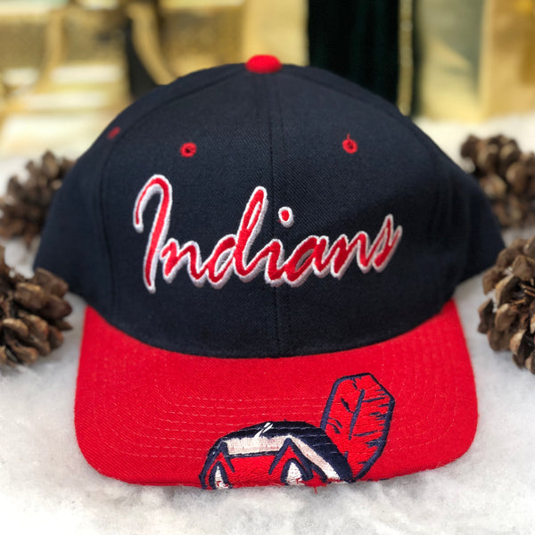 Vintage MLB Cleveland Indians Starter Wool Snapback Hat