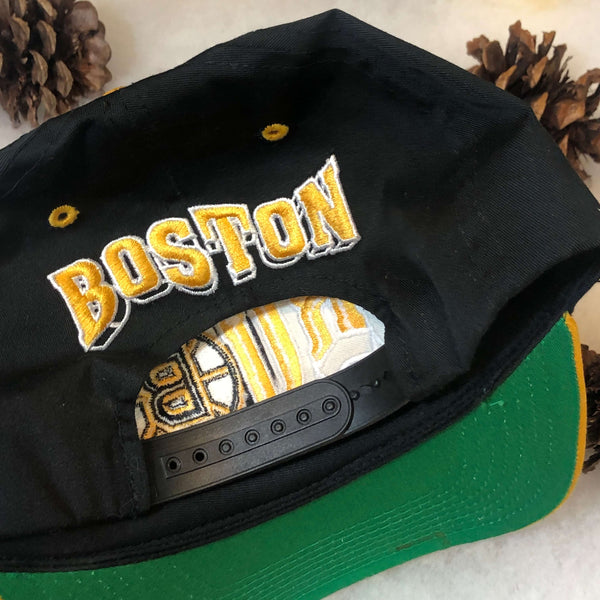 Vintage NHL Boston Bruins The G Cap Wave Twill Snapback Hat