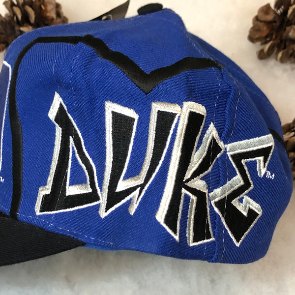Vintage Deadstock NWT NCAA Duke Blue Devils Bolt Top of the World Wool Snapback Hat