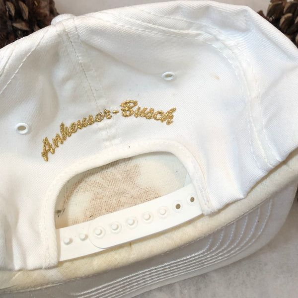 Vintage Deadstock NWOT Anheuser-Busch Gold Twill Snapback Hat