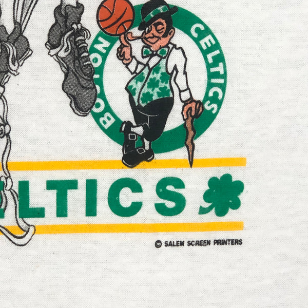 Vintage Deadstock NWOT NBA Boston Celtics Green Stuff Salem Sportswear Caricature T-Shirt (XL)
