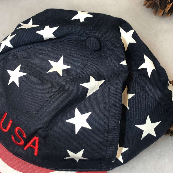 USA Flag All Over Print Strapback Hat