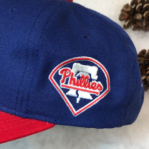 Vintage MLB Philadelphia Phillies Sports Specialties Backscript Wool Snapback Hat