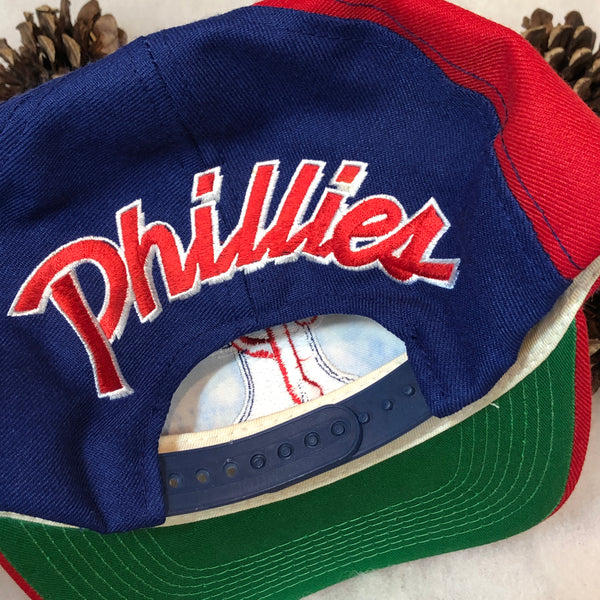 Vintage MLB Philadelphia Phillies Sports Specialties Backscript Wool Snapback Hat