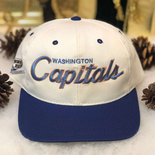 Vintage NHL Washington Capitals Sports Specialties Script Twill Snapback Hat