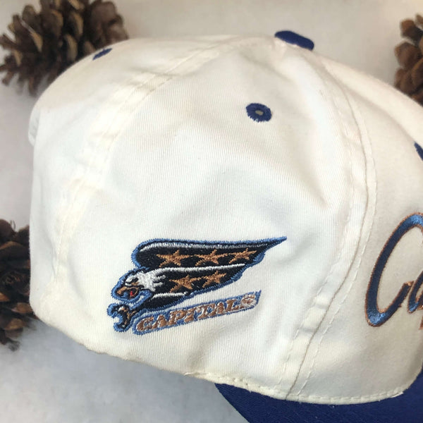 Vintage NHL Washington Capitals Sports Specialties Script Twill Snapback Hat