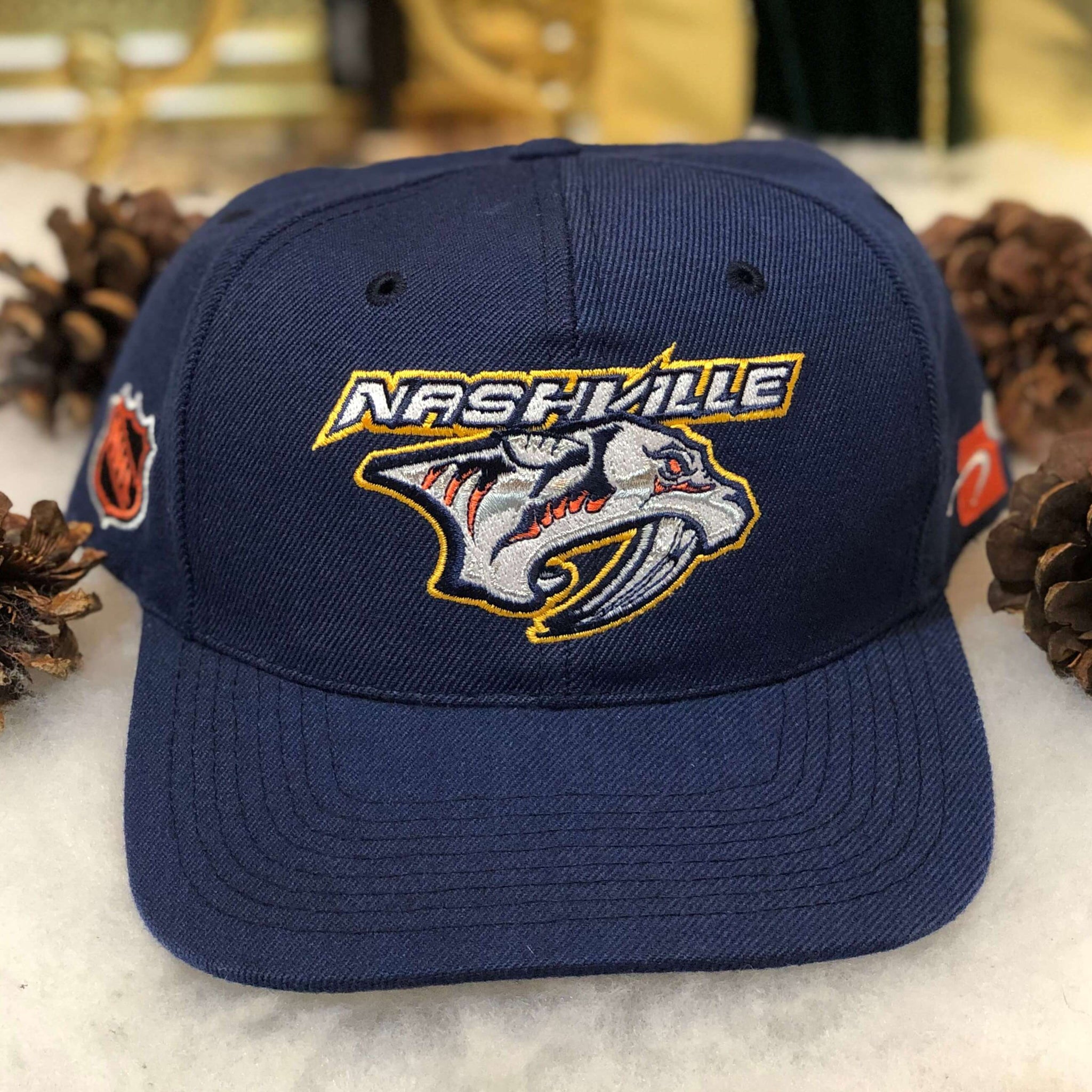 Vintage NHL Nashville Predators Sports Specialties Plain Logo Wool Snapback Hat
