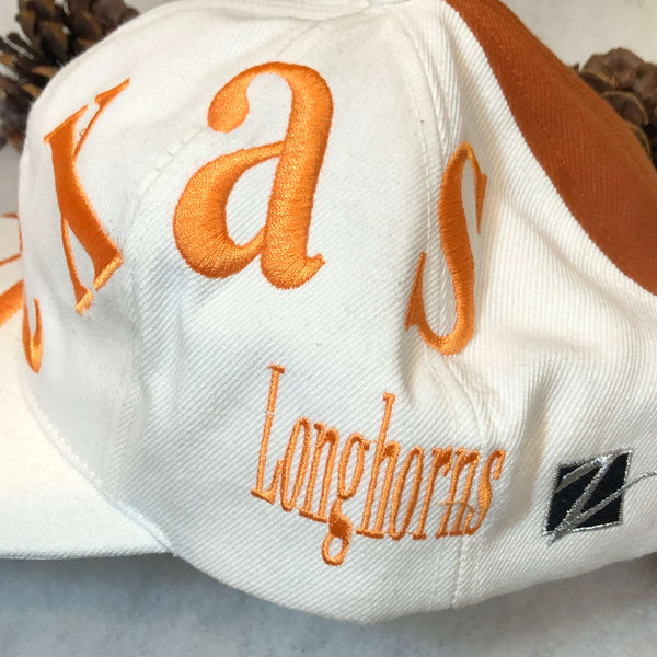 Vintage NCAA Texas Longhorns Wool Snapback Hat *BROKEN SNAPS*
