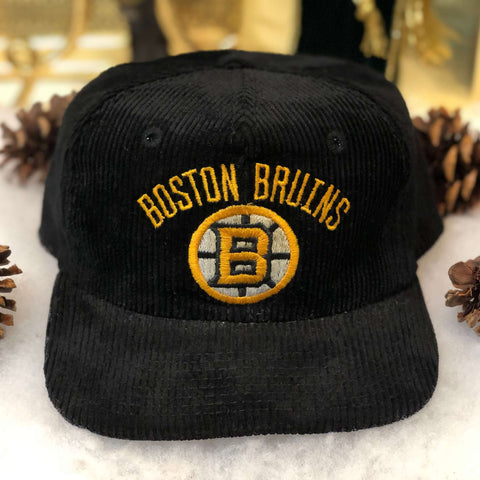 Vintage NHL Boston Bruins Corduroy Snapback Hat