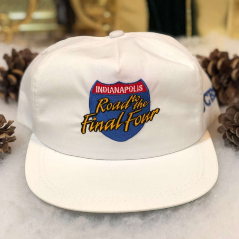 Vintage NCAA Indianapolis Road to the Final Four CBS College Basketball Twill Snapback Hat