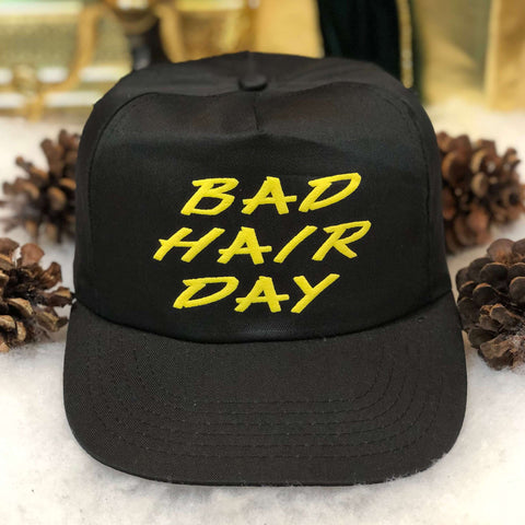 Vintage Bad Hair Day Funny Twill Snapback Hat
