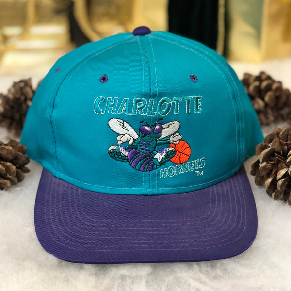 Vintage NBA Charlotte Hornets The G Cap Twill Snapback Hat