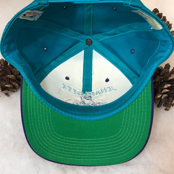 Vintage NBA Charlotte Hornets The G Cap Twill Snapback Hat