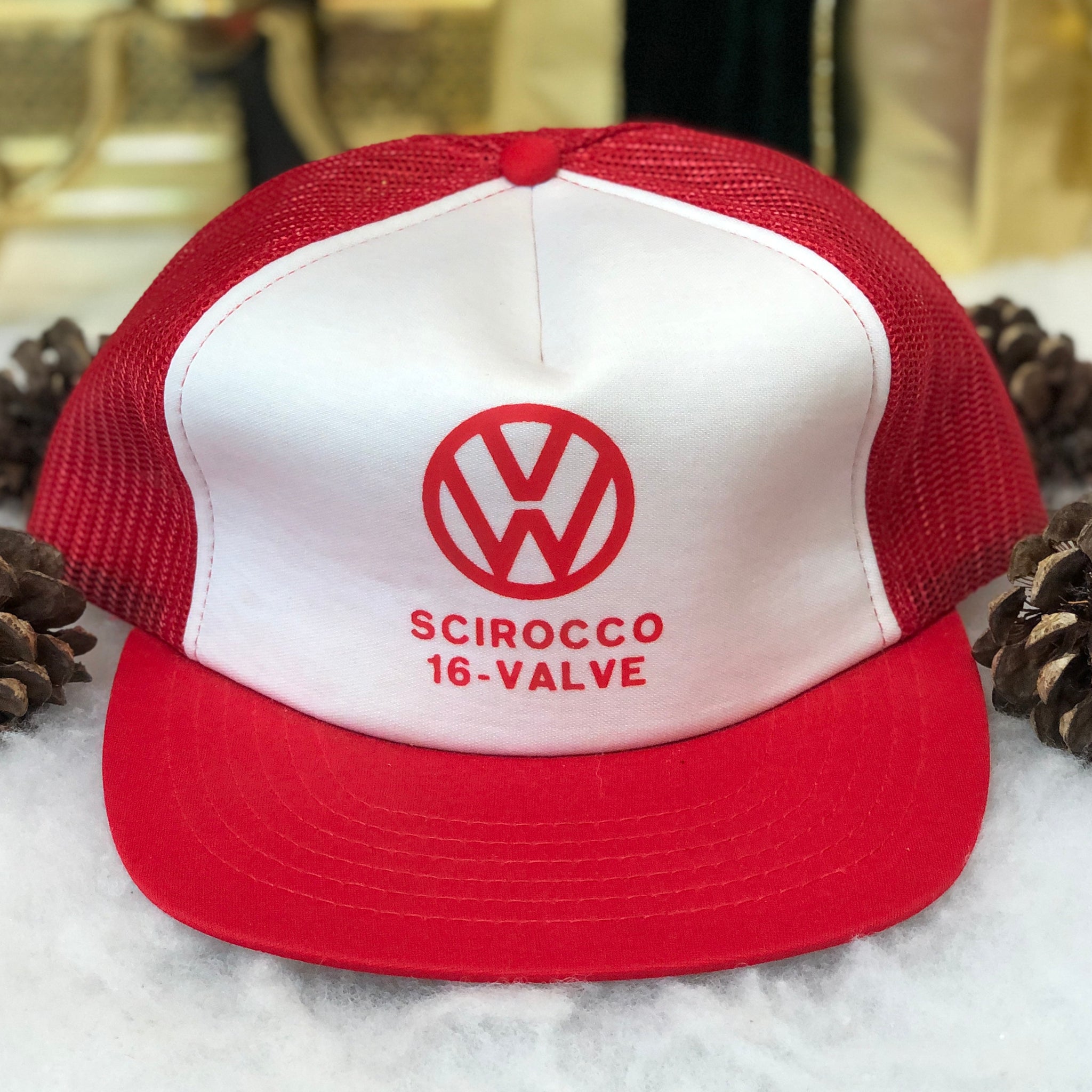 Vintage Deadstock NWOT Volkswagen VW Scirocco 16-Valve Trucker Hat