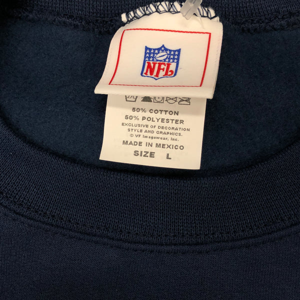 NFL New England Patriots "Go Pats" Graphic Crewneck Sweatshirt (L)