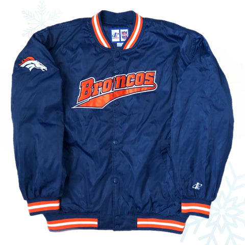 Vintage NFL Denver Broncos Logo Athletic Jacket (L)