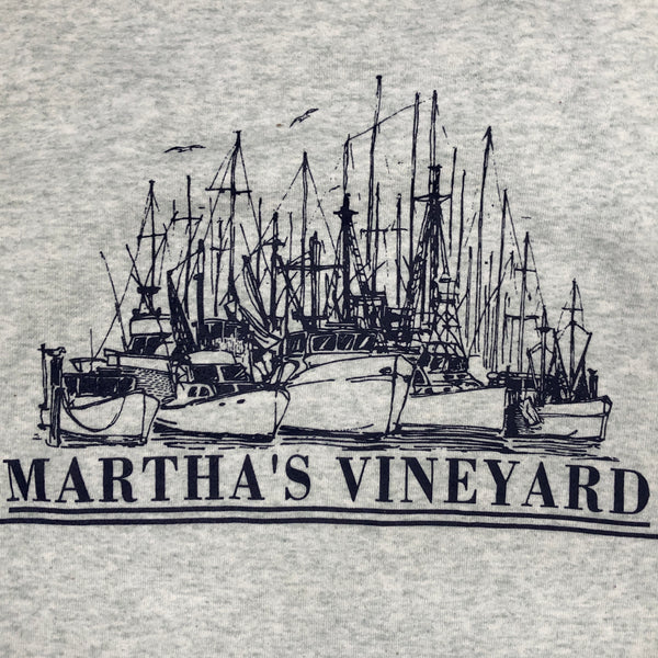Vintage Martha's Vineyard Massachusetts Travel Tourist Destination Crewneck Sweatshirt (XL)