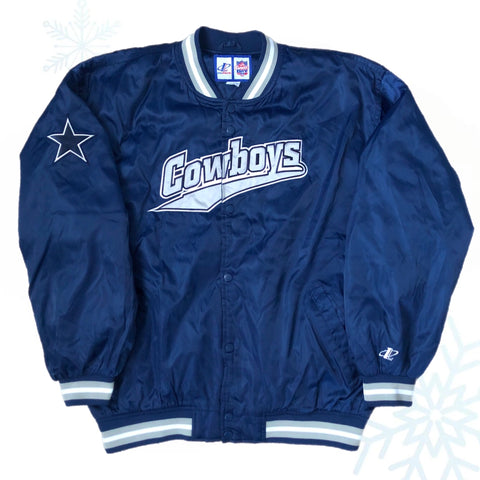 Vintage NFL Dallas Cowboys Logo Athletic Jacket (L)