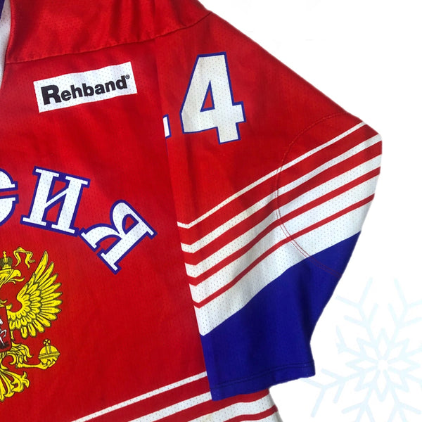Vintage Russia Hockey Olympics Jersey Alexei Zhitnik (Size 52)