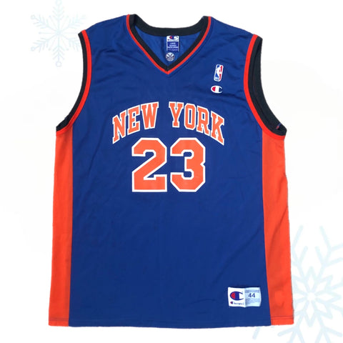 Vintage NBA New York Knicks Marcus Camby Champion Jersey (Size 44)