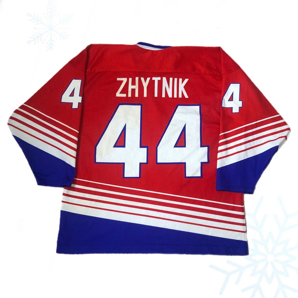 Vintage Russia Hockey Olympics Jersey Alexei Zhitnik (Size 52)