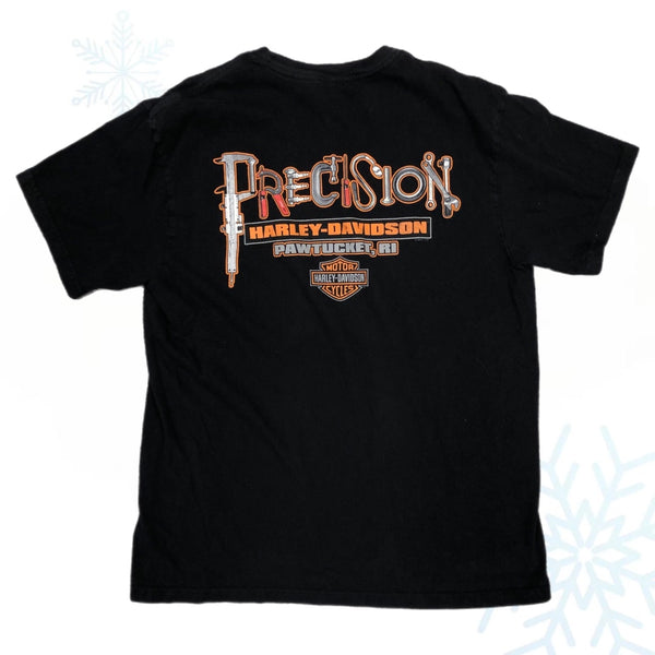 2016 Harley-Davidson Pawtucket Rhode Island "Precision" Motorcycle T-Shirt (L)