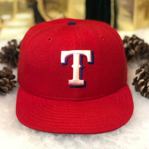 Vintage MLB Texas Rangers New Era Wool Fitted Hat 7 3/8