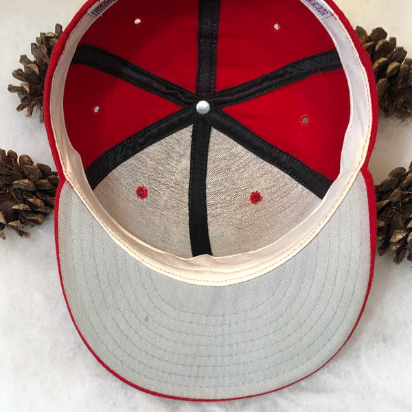 Vintage MLB Texas Rangers New Era Wool Fitted Hat 7 3/8