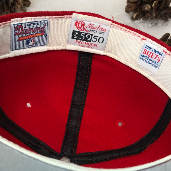 Vintage MLB Texas Rangers New Era Wool Fitted Hat 7 3/8