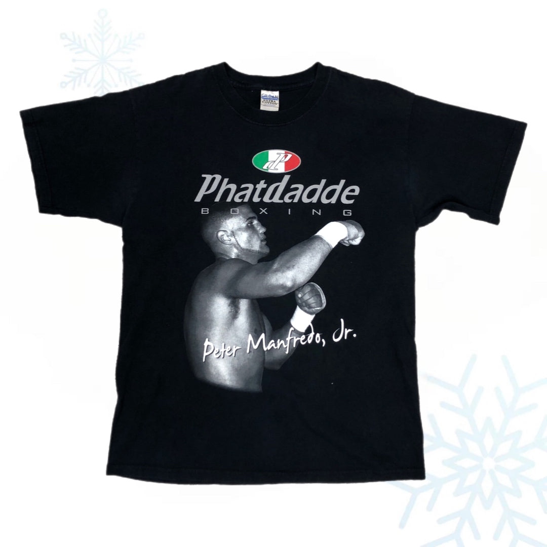 Peter Manfredo Jr. "The Pride of Providence" Phatdadde y2k Boxing T-Shirt (L)