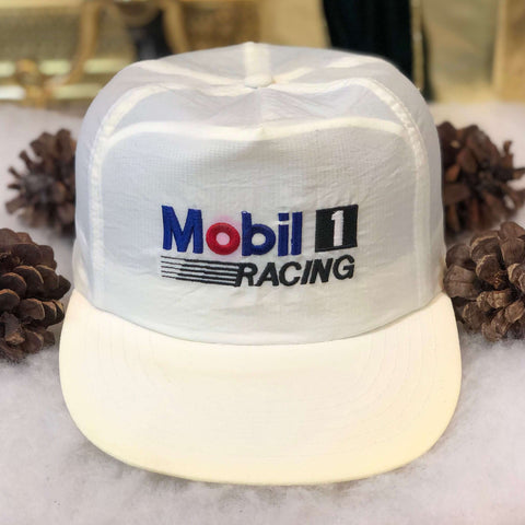 Vintage Mobil1 Racing Nylon Snapback Hat