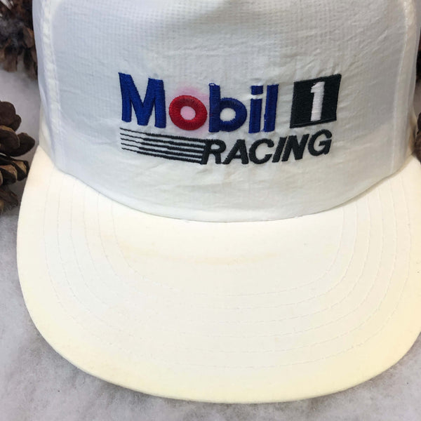 Vintage Mobil1 Racing Nylon Snapback Hat