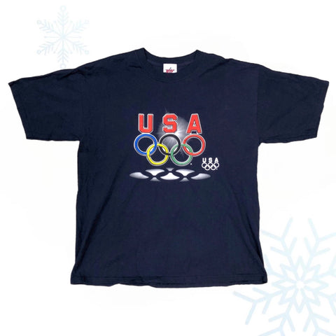 Vintage 1996 USA Atlanta Olympics Joy Athletic T-Shirt (XL)