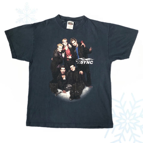 Vintage 1998 *NSYNC Boy Band Pop Music T-Shirt (L)