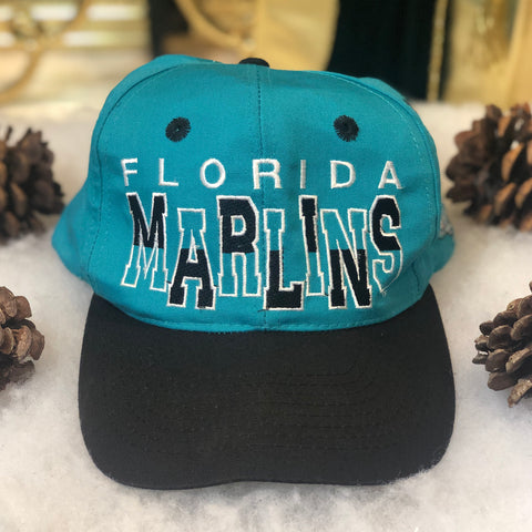 Vintage MLB Florida Marlins Annco *YOUTH* Twill Snapback Hat