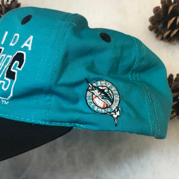 Vintage MLB Florida Marlins Annco *YOUTH* Twill Snapback Hat