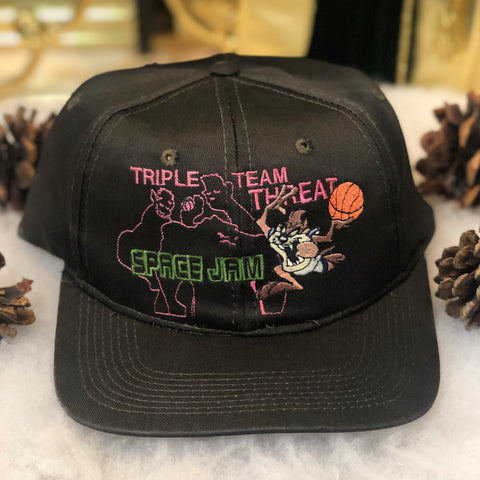 Vintage 1996 Space Jam Taz Monstars Triple Team Threat Snapback Hat