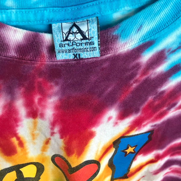 Peace Love Vermont Tie-Dye T-Shirt (XL)