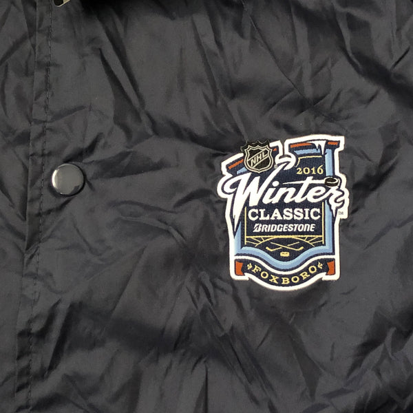 Deadstock NWT 2016 NHL Winter Classic Gillette Stadium Foxboro Boston Bruins Montreal Canadiens Windbreaker Button-Up Jacket (L)