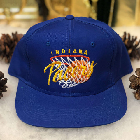 Vintage Deadstock NWOT NBA Indiana Pacers Drew Pearson YoungAn Twill Snapback Hat