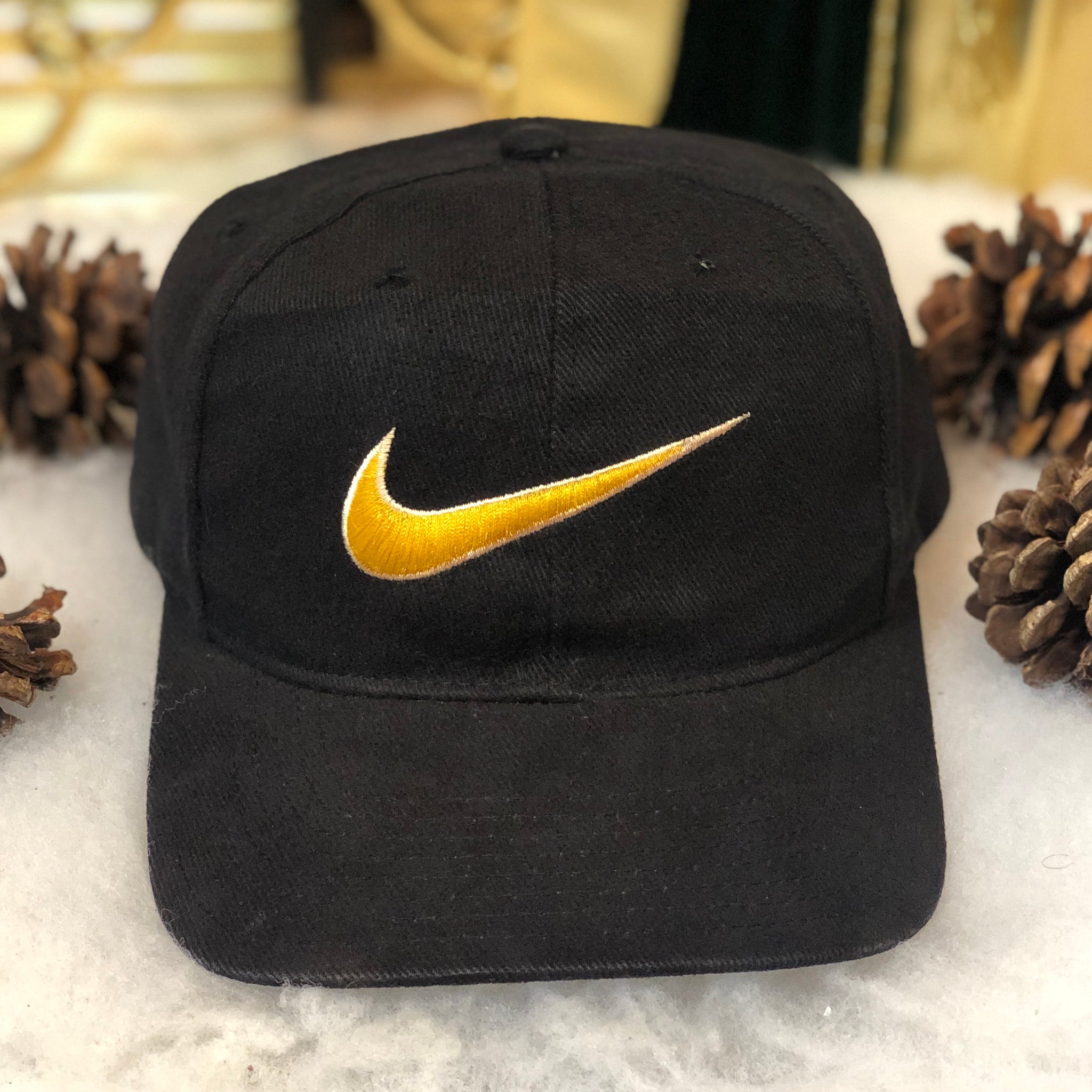 Vintage Nike Swoosh Logo Snapback Hat