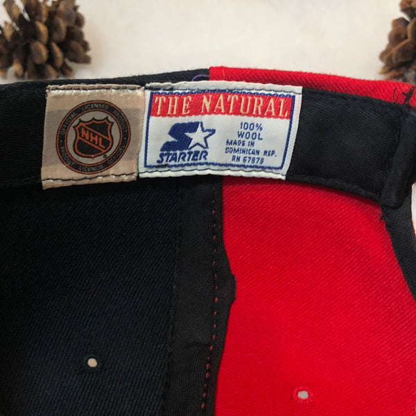 Vintage NHL Chicago Blackhawks Starter Pinwheel Wool Snapback Hat