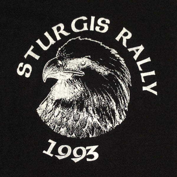 Vintage 1993 Sturgis Black Hills Rally South Dakota Motorcycle Biker T-Shirt (L)